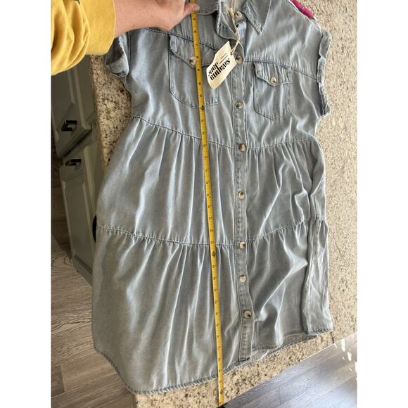 Savanna Jane Tiered Denim Dress Womens Size Large New! - Picture 6 of 9